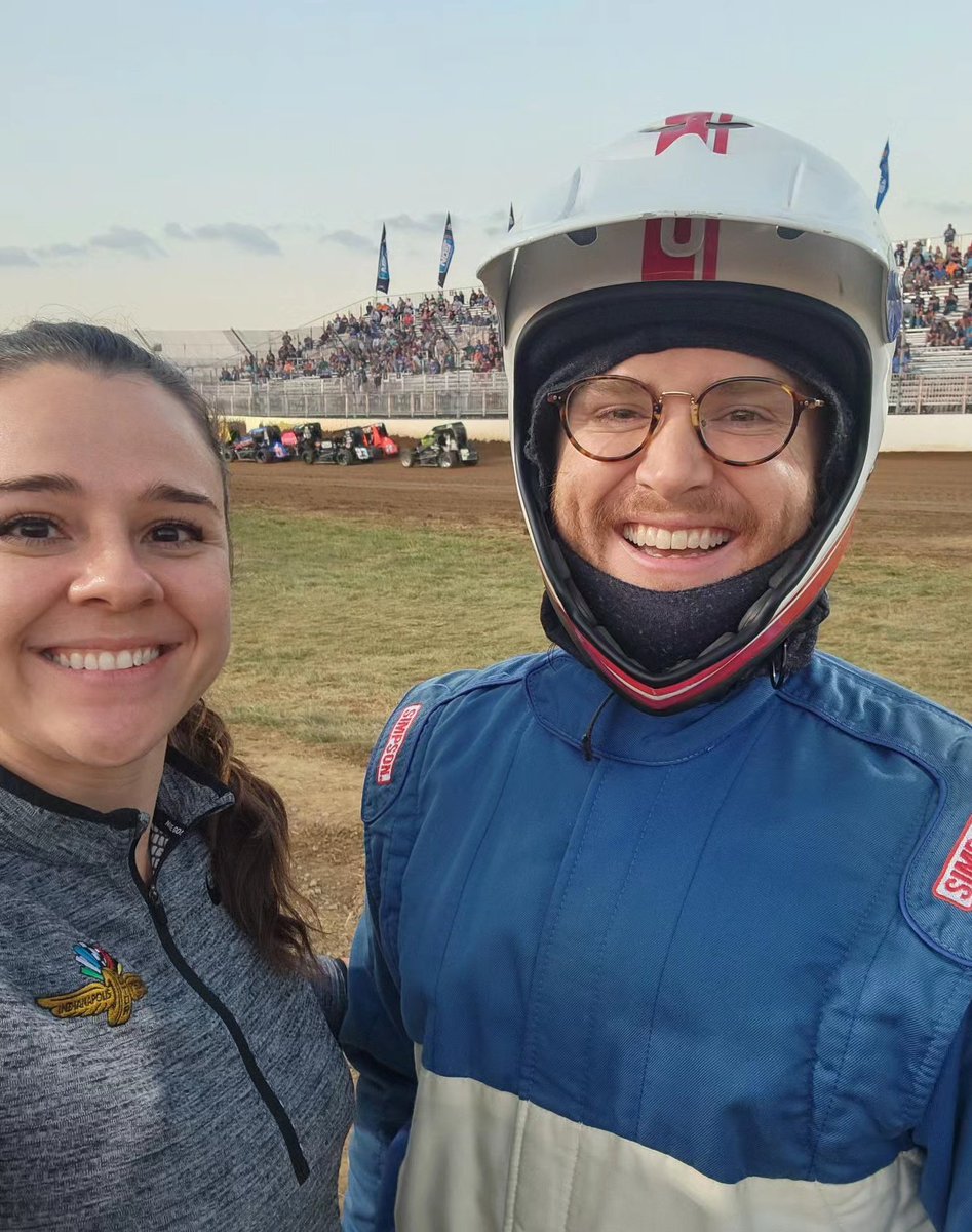 These sprint cars are awesome! Our motorsports fellow <a href="/leowrighted/">Leonard Edwards, MD, MBA</a> is learning today from the best at USAC BC39 about response on dirt short oval racing <a href="/IMS/">Indianapolis Motor Speedway</a> 
#MotorsportsMedicine