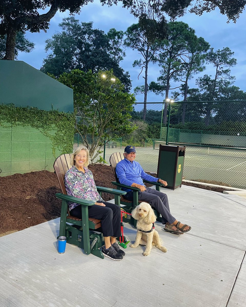 The Tennis Deck expansion is almost complete! Member’s enjoyed the night, using the new furniture at the Tennis Center to watch league matches!! #dunesgolfandbeachclub