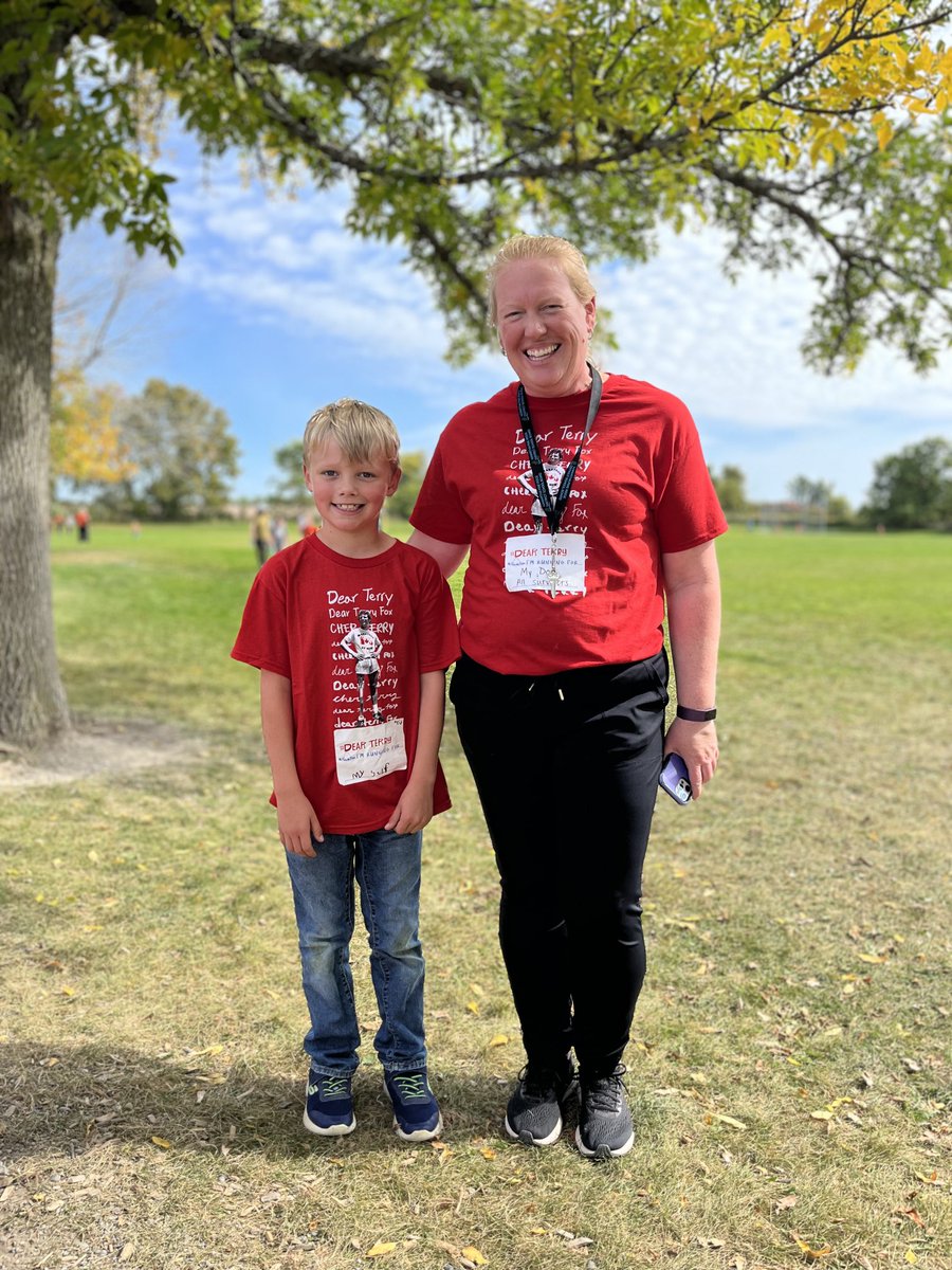 ColborneSchool's tweet image. We ran for Terry today.  Two very special CPS survivors ran too. Ms.Rusaw and Reid, we ❤️ you!