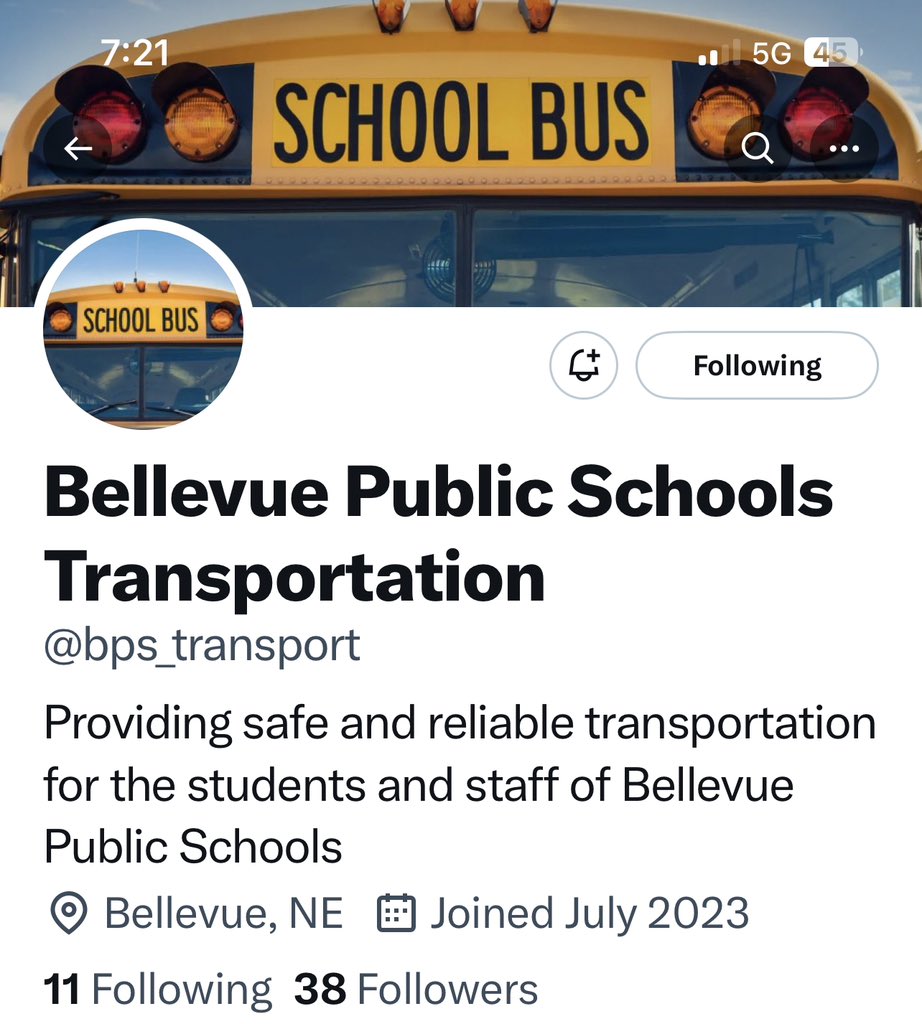 Help me welcome the BPS Transportation Department to X! Let’s help them gain followers! Please repost and Follow @bps_transport today! #bpsne