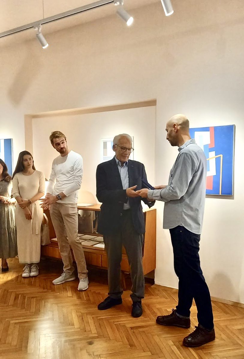 nonsofia's tweet photo. super pleased to announce former swiss ambassador to bulgaria mr gaudenz b. ruf (1995 – 2000) is the first recipient of nonsofia's medal for exceptional contribution. the award is а symbolic recognition of his longstanding support for our cultural mission/educational cause #nmec https://t.co/VnFqxSF2PO