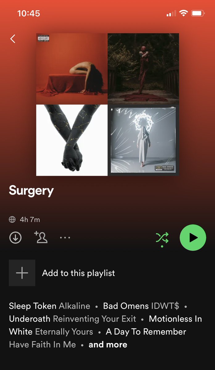 sjphelps16's tweet photo. When your OR playlist has an obvious bias. @badomenscult 

PS: I’m a veterinarian, so an animal doctor, just to avoid any confusion. Music keeps me calm, especially with the more trying cases and procedures. 🖤🤘🏼 https://t.co/knCYtKYtK9