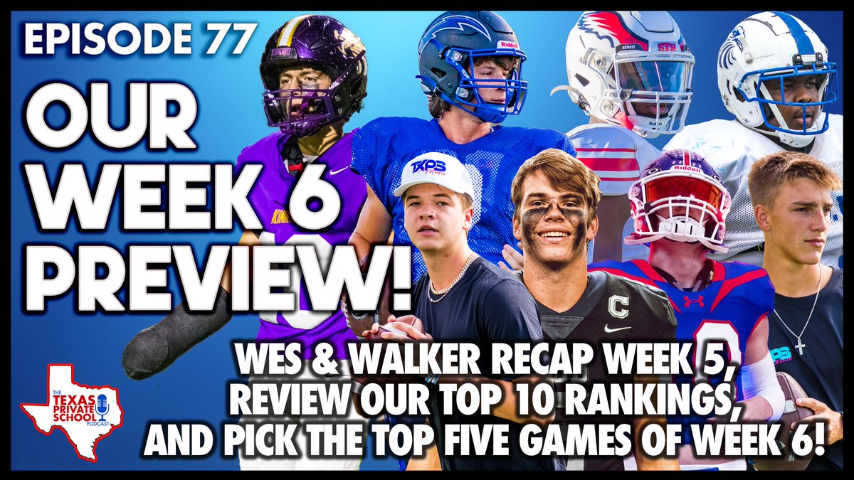 🚨EPISODE 77 OUT NOW!🚨 WEEK 6 PREVIEW! Wes and Walker recap Week 5 and the storylines from those games then wrap it up with picking the top 5 games of the week for Week 6! CHECK IT OUT AT THE LINKS DOWN BELOW! youtu.be/ydOVdSIDCFA open.spotify.com/show/0arD29BH3