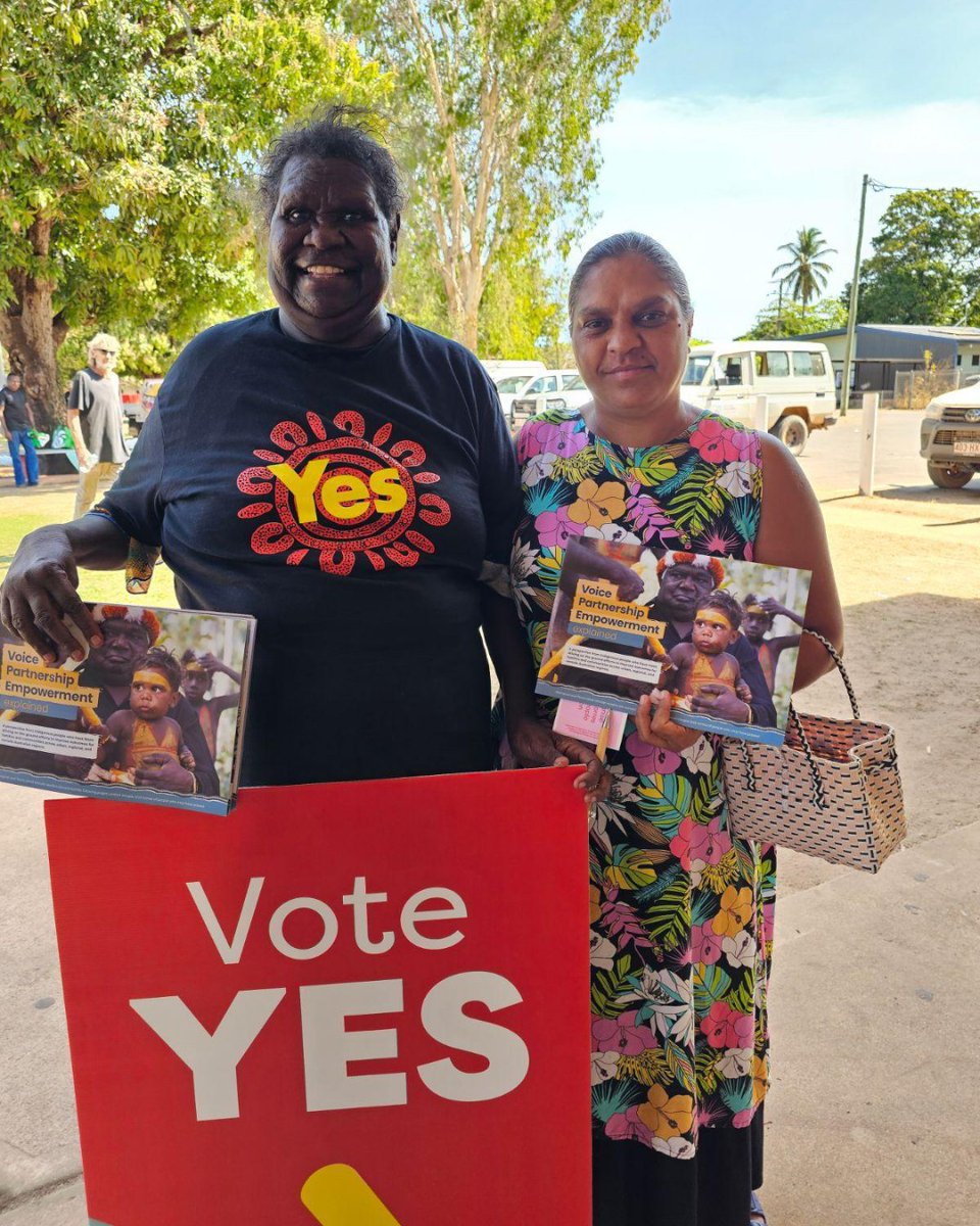 Thank you to the Elders and leaders within the Aurukun community this week for sharing your powerful words about why we need the Voice with Noel Pearson. #yes23