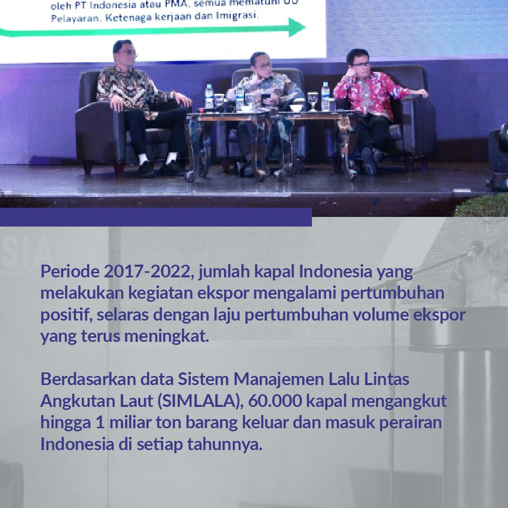 Iluzvi's tweet photo. Dari seluruh kapal yang melakukan kegiatan ekspor impor di wilayah perairan Indonesia selama kurun waktu 2017-2022 semakin meningkat, sebanyak 37% merupakan kapal Indonesia, dan 63% merupakan kapal asing. https://t.co/25joSf2uAY