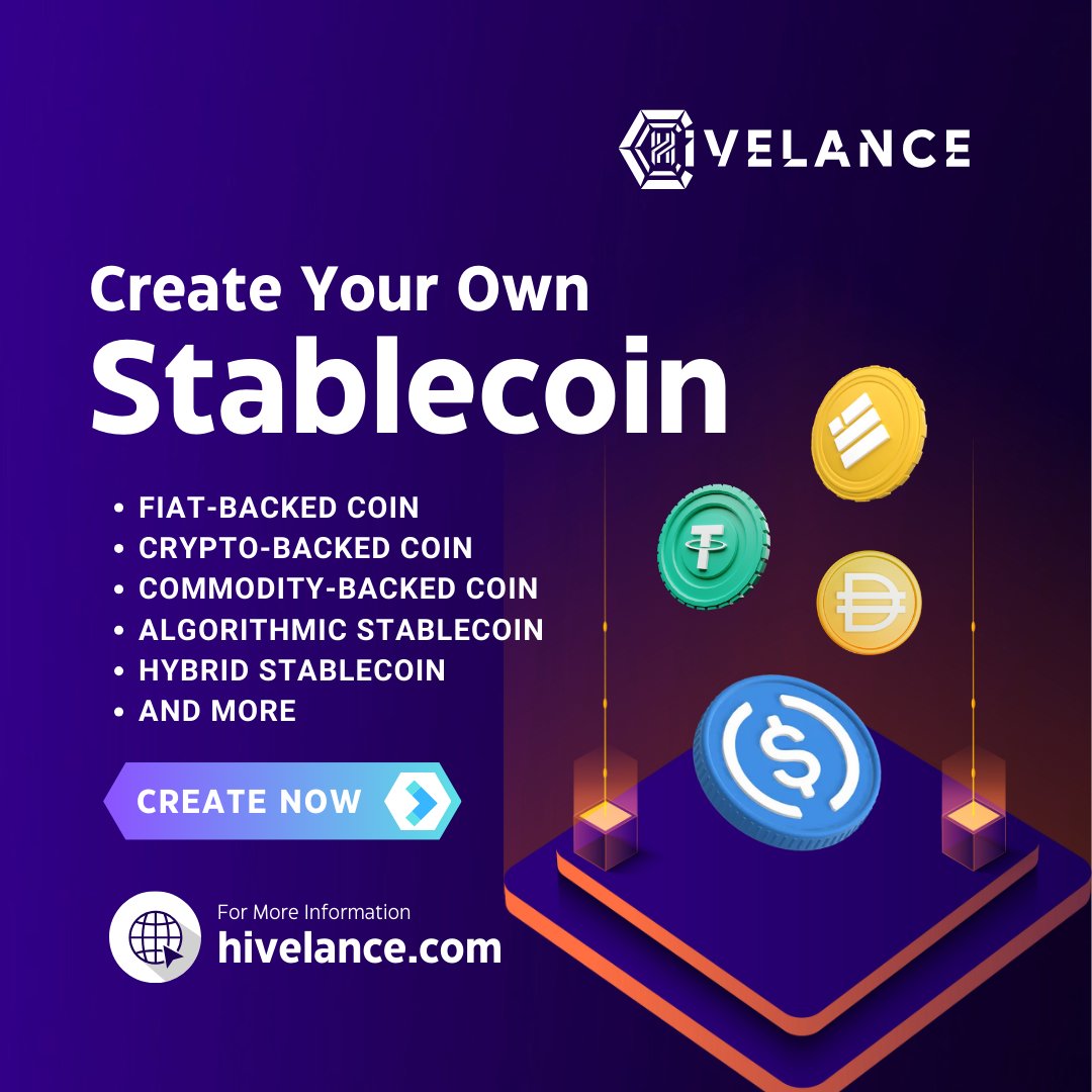 hivelance_tech's tweet image. Want to create your own #assetbackedstablecoin? As a top-notch #stablecoindevelopment company, #Hivelance helps to create a #stablecoin on top of the #blockchain networks which provide stability &amp;amp; security in the #crypto market

Create Now -  hivelance.com/stablecoin-dev…

#USDT #BUSD