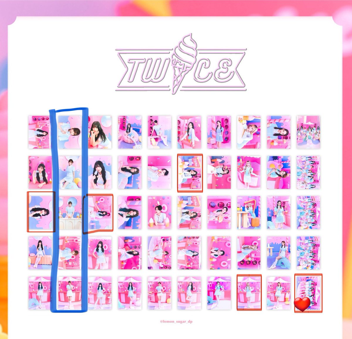 Reo_S_V_06's tweet photo. TWICEトレカ交換
TWICEラントレ交換
TWICE交換

求め　青枠(💙優先)、買取(メルカリ)
譲り　赤枠(❤️出し惜しみ)

キラキラ→ノーマル　⭕️(1:2になります)
オール→ソロ　⭕️(1:2になります)

交換よろしくお願いします！ https://t.co/mPw45rTT3N