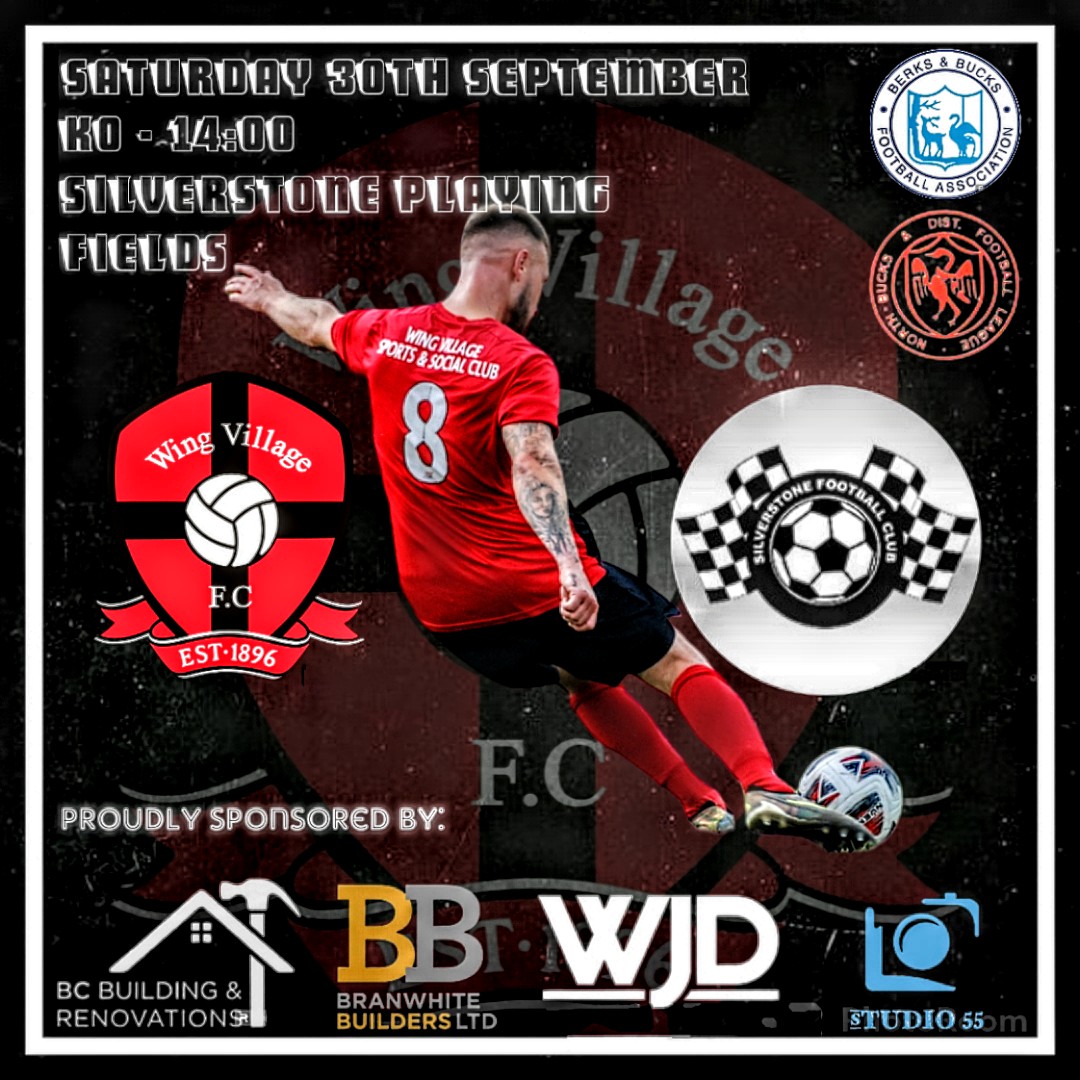 Attention turns back to the League this Saturday as we resume our league campaign vs Silverstone FC 

Your support is always welcome and very much appreciated from the boys, especially on away travels! 

Playing fields
Church Street
Silverstone
NN12 8XA

KO 2pm

#upthewing