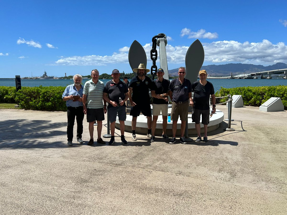 During their layover in Hawaii, the W8S Swains Team made a visit to the Pearl Harbor Memorial Site to visit the U.S.S. Arizona and pay their respect. #W8S #swains2023 #PearlHarbor
