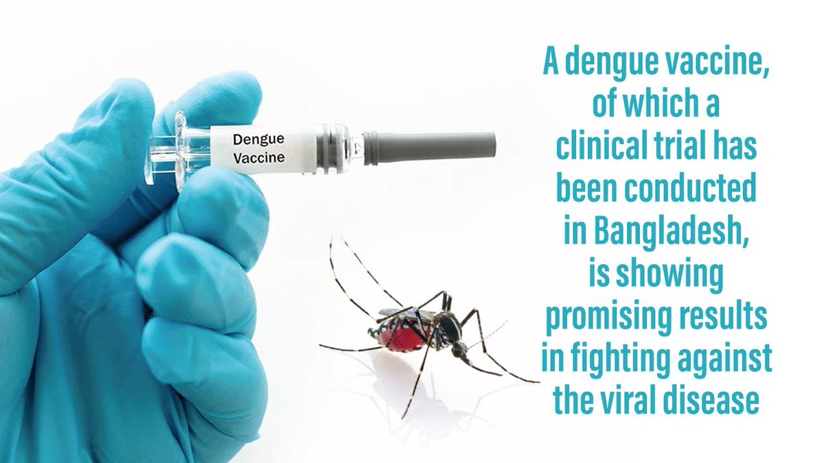 albd1971's tweet photo. A #dengue #vaccine, of which a clinical trial has been conducted in Bangladesh, is showing promising results in fighting against the viral disease. Researchers from @icddr_b and the @UVMLarnerMed at the @uvmvermont are the first to study the promising #denguevaccine in #Bangladesh.
👉https://t.co/3f0pgv3HQa