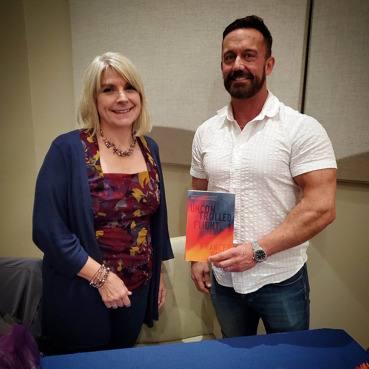 JEREMYSIEMENS's tweet photo. Had a great time tonight at the launch of my @NeWestPress sister @FrancesLPeck’s launch of UNCONTROLLED FLIGHT. This novel sticks with you long after you’ve read it. One of the best of the year. Grab a copy. https://t.co/rV2EnkTr61 #uncontrolledflight https://t.co/z8e65XhdaJ