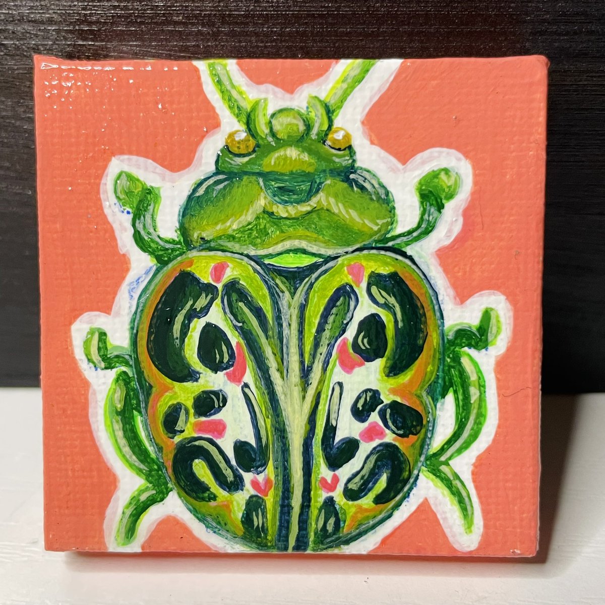 atinorx_'s tweet photo. calligrapha beetle | picasso bug | pink shield backed jewel bug 🪲 https://t.co/Mm8A4FTPg5