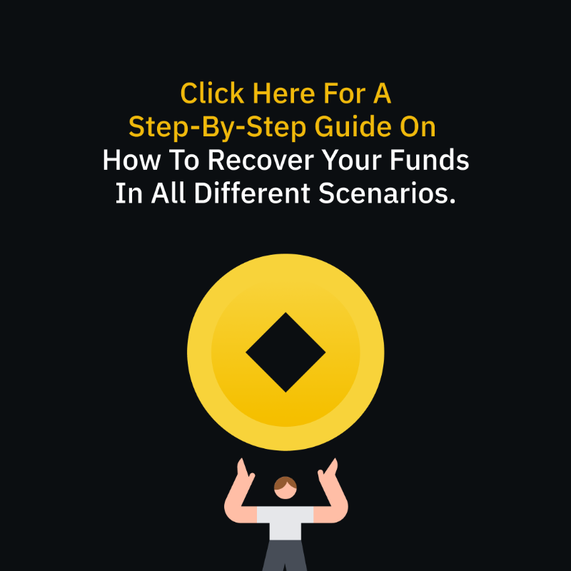 binance's tweet photo. Accidentally transferred your tokens to the wrong network on #Binance?

Don't panic. There are ways that you can recover your funds.

Here are some of the different transfer scenarios with tips on how you can get your tokens back.
