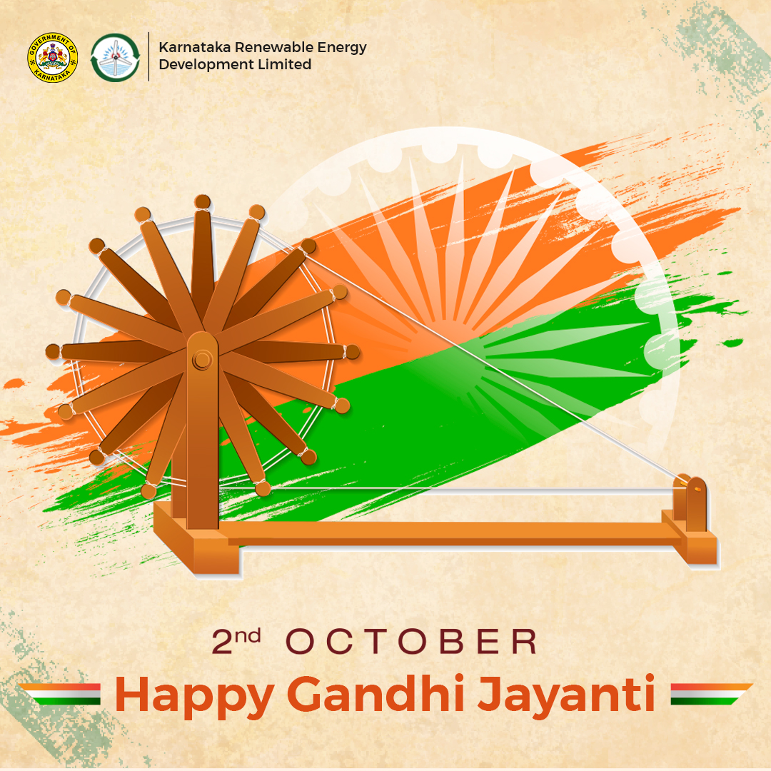 KREDL_GoK's tweet photo. Warm wishes on #GandhiJayanti from #KREDL!
@EnergyDeptGoK
@KJGeorgeOffice
@Gaurav_Gupta67 https://t.co/ztF6UxrLMj