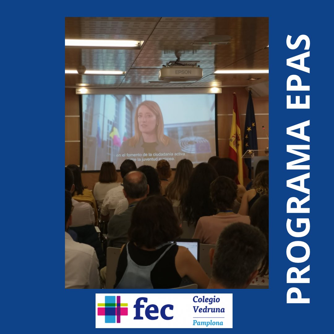 VedrunaPamplona's tweet photo. 🇪🇺 𝗘𝘀𝗰𝘂𝗲𝗹𝗮 𝗘𝗺𝗯𝗮𝗷𝗮𝗱𝗼𝗿𝗮 𝗣𝗮𝗿𝗹𝗮𝗺𝗲𝗻𝘁𝗼 𝗘𝘂𝗿𝗼𝗽𝗲𝗼
Nuestra profesora Nerea Ugalde está en Madrid en la Oficina del Parlamento Europeo compartiendo la formación del European Parliament Ambassador School Program. https://t.co/0I9Q8DueKq