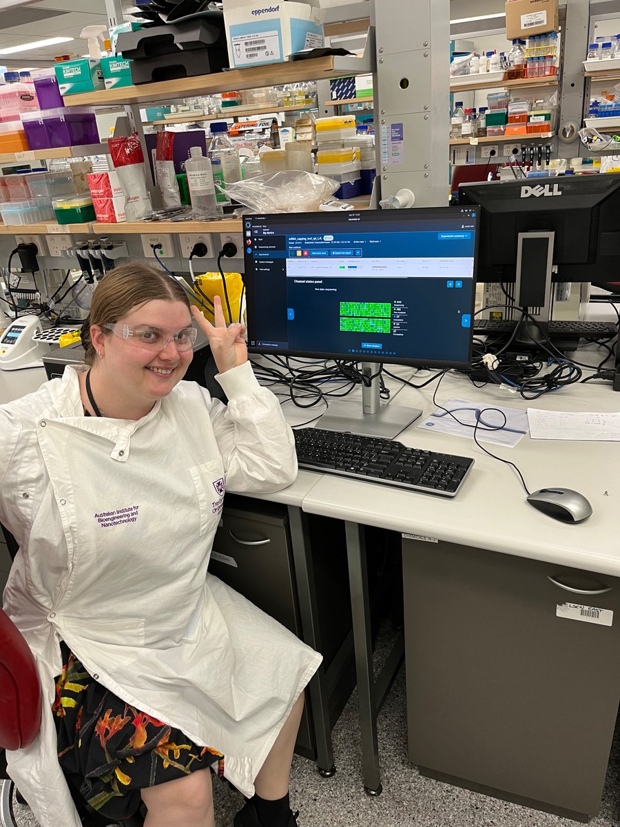 @Mercerlab (@mercerlab1) on Twitter photo Laura from the <a href="/SethCheetham/">Seth Cheetham</a> group and <a href="/BASEmRNA/">BASE mRNA Facility</a> is newly initiated in making <a href="/nanopore/">Oxford Nanopore</a> cDNA sequencing libraries. Look at all that green from a >1 year old flow cell! Super impressive first libraries Laura! Laura from the <a href="/SethCheetham/">Seth Cheetham</a> group and <a href="/BASEmRNA/">BASE mRNA Facility</a> is newly initiated in making <a href="/nanopore/">Oxford Nanopore</a> cDNA sequencing libraries. Look at all that green from a >1 year old flow cell! Super impressive first libraries Laura!