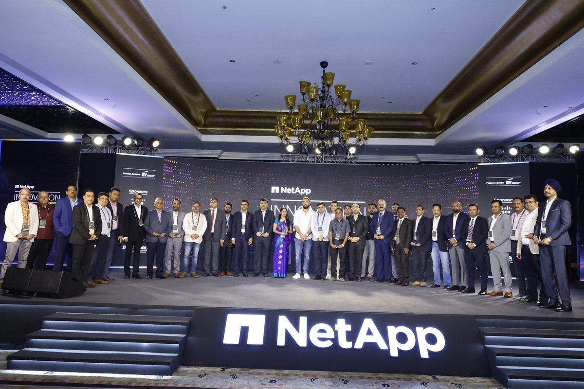 puneetgupta9999's tweet image. A remarkable night at the @NetApp Innovation Awards, connecting with tech trailblazers! @NetAppCEO , your vision is inspiring. @YUVSTRONG12 , your words moved us. Special thanks to our team, and congrats to the winners driving innovation!  
#Data #CIO @CNBCTV18Live