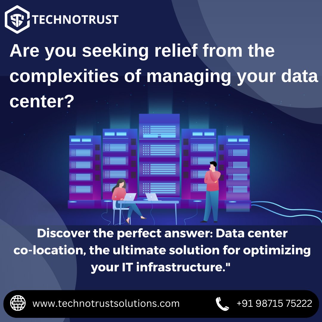 TechnotrustS's tweet image. Transform Your IT Infrastructure with Data Center Colocation: Your Path to Efficiency, Security, and Scalability.
.
.
.
.

#ColocationExcellence #EfficientIT #SecureDataCenter #ScalableInfrastructure
#UptimeGuarantee #DataCenterSolutions #ConnectivityHub #CostEffectiveIT #ITT