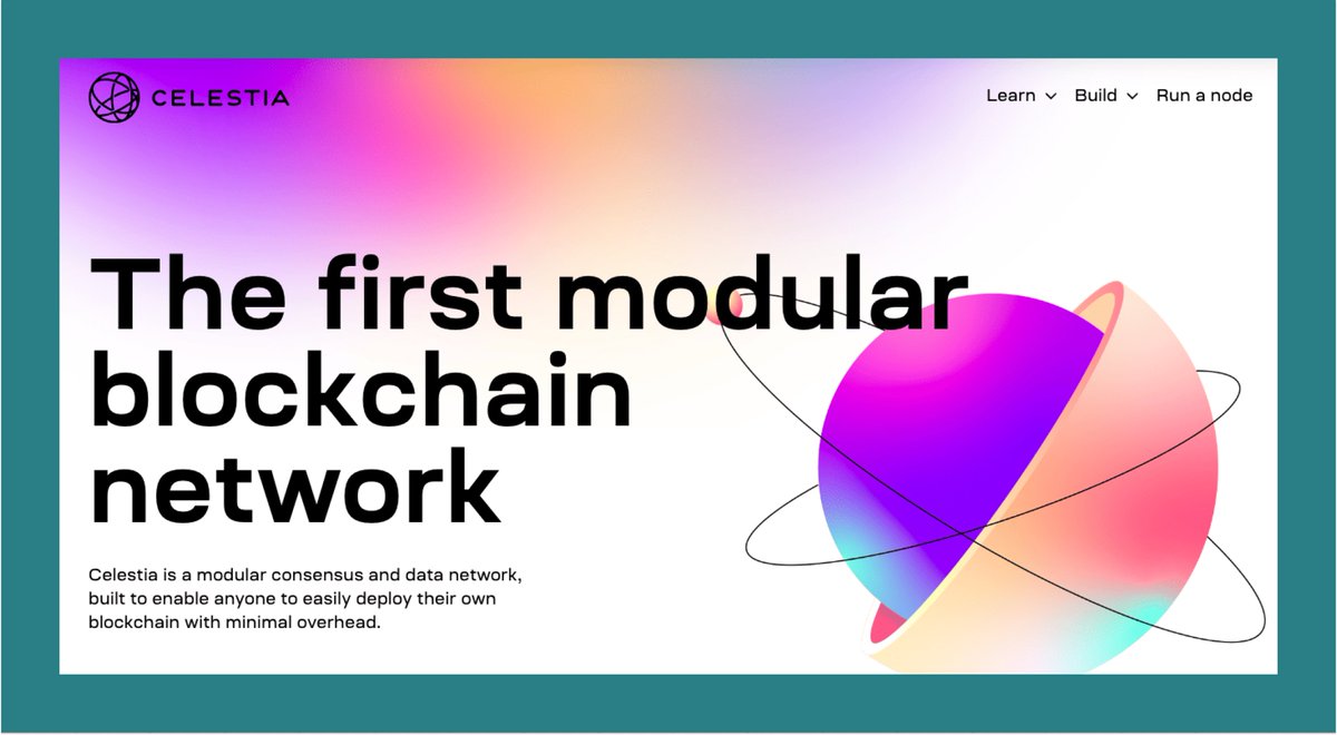 Celestia, the first #ModularBlockchain, announced an 
 for early supporters on September 26th. 
The criteria make it hard to earn a lot from this project.  

🟢What can we learn for future airdrops?

1⃣What is Celestia?  

#Celestia is a Modular Blockchain project on Cosmos…
