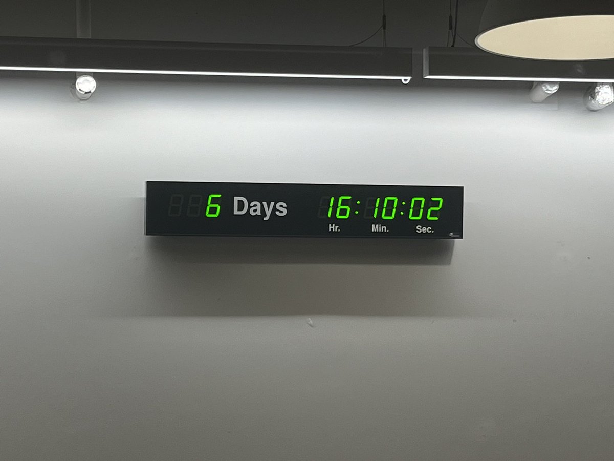 There was a 3 before the 6 the last time I posted the countdown clock😳

Now under a week until our Go-live.

Can’t wait 🚀
 #apollo
#dontbegoodbeEpic #digitalchampions