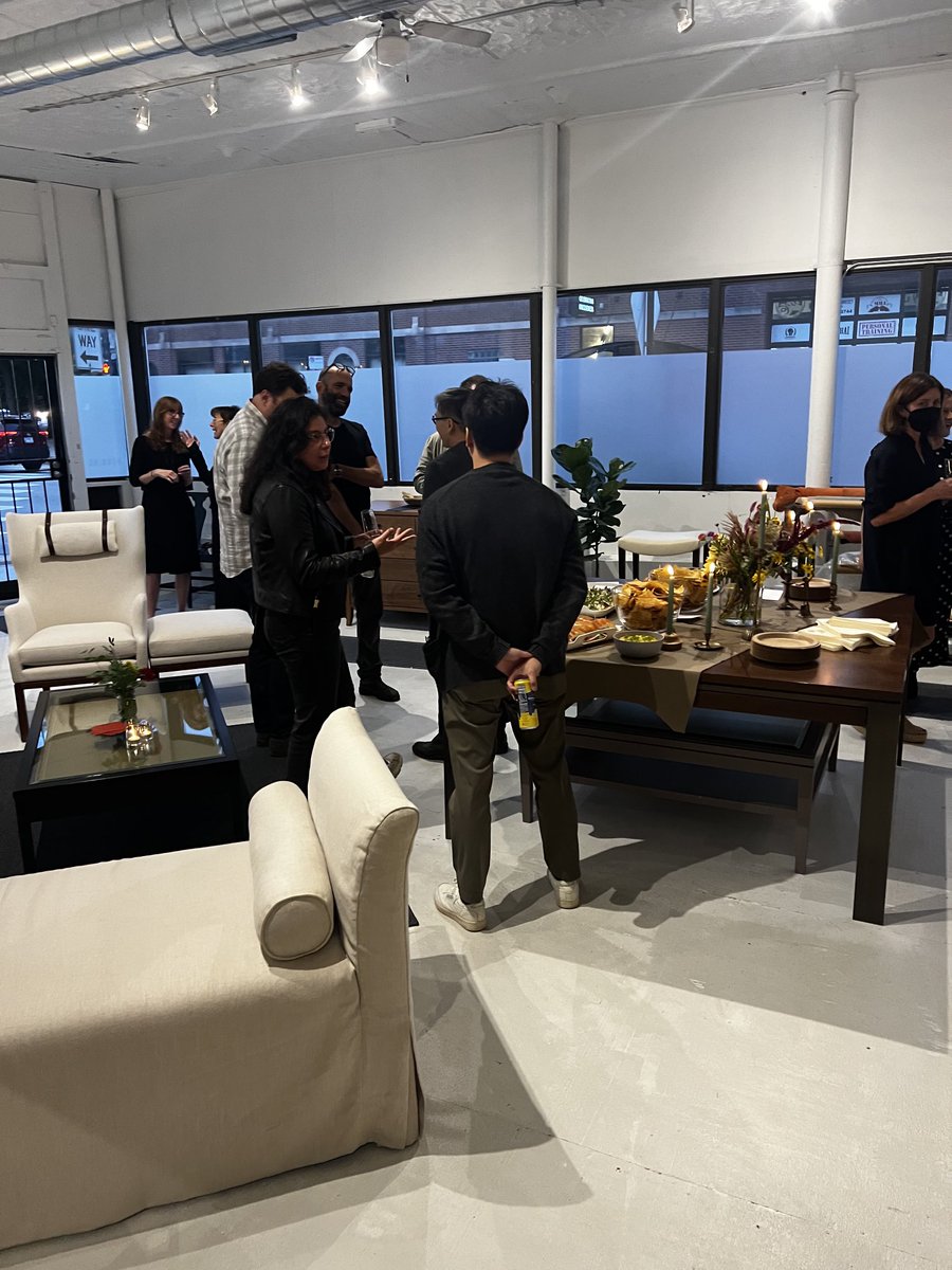 dspuhr's tweet photo. Wonderful evening celebrating 25 years of #MaxineSnider with #Honning #Danish inspired meticulously #crafted #furniture in the ❤️of #Chicago #interior #design #craft #artisanal #art #honey #BridgetteBuckley https://t.co/rp9Ae4drGJ