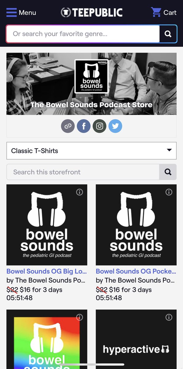 bowelsounds's tweet photo. Official @bowelsounds merch is here! 😎

Everything from OG logo stickers to rainbow logo mugs and tie-dye colo-headphones shirts. And more designs coming soon!

Check out our @TeePublic store here 👉 https://t.co/oNmv5c8N4G

@PLLU @JenniferLeeLee1 @DrJSilverman @temarahajjat https://t.co/TaiGFJSKt0