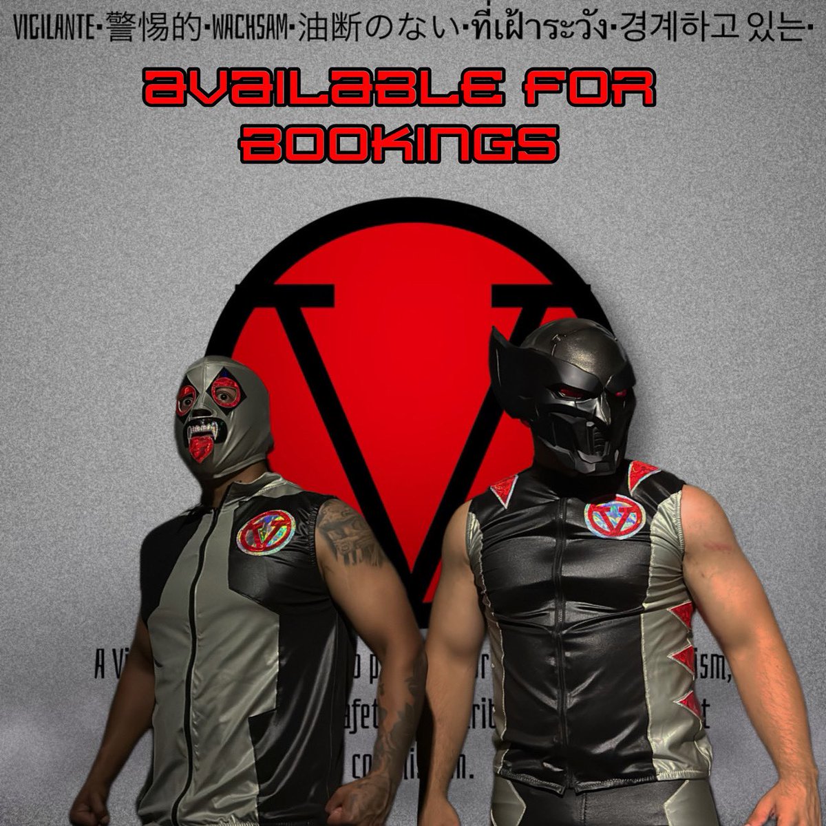 Gabe_Baez's tweet photo. Well the Vigilantes went from having bookings to now having none if any promotions wish to add a tag team to their show hit us up
.
.
.

#Comics #ComicCon #ComicBooks #Marvel #DC #Superhero #StanLee #Superheroes #Wrestling #Wrestler #WWE #AEW #AllEliteWrestling #WWERaw #Smackdow https://t.co/pOUaP7Rplr