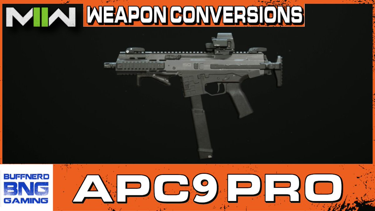 BuffNerdGaming1's tweet photo. Today we are converting the new ISO9 SMC into the B&amp;T APC9 PRO, which won the U.S Army`s Sub Compact Weapons contract in 2019. #MW2 #MWII #ModernWarfareII #ModernWarfare2 #ISO9 @InfinityWard @CallofDuty #CallofDuty 
https://t.co/Buthtnan65 https://t.co/oC6nedscUG
