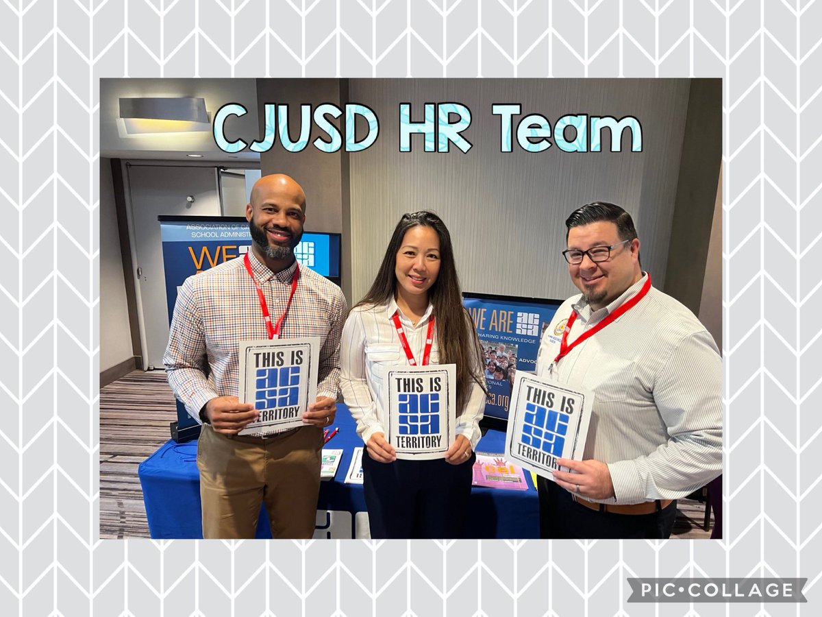 @CJUSDHR team, attending the 2023 @ACSA_info Personnel Institute - The Heartbeat of Every Organization, with growth mindsets of learning & networking with fellow HR colleagues to better serve our district community. #ACSA @ColtonJUSD @ACSARegion12 @CjusdB @DrFrankMiranda