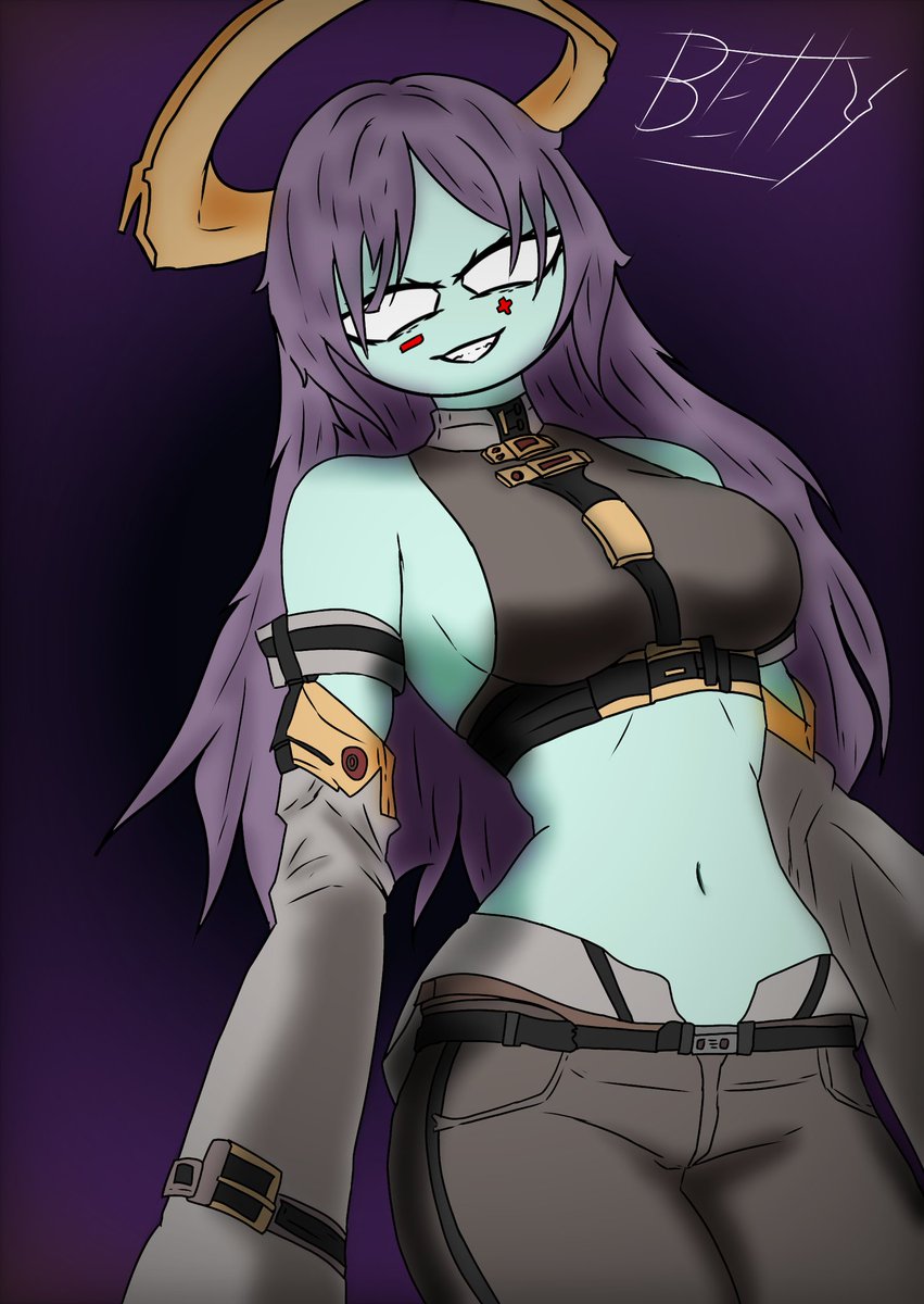 GENarcueid's tweet photo. #FederationOC 
Hey guys been  a while.

Here Betty the redesign.

Betty the android Grim fake GF https://t.co/HKy178CeX5
