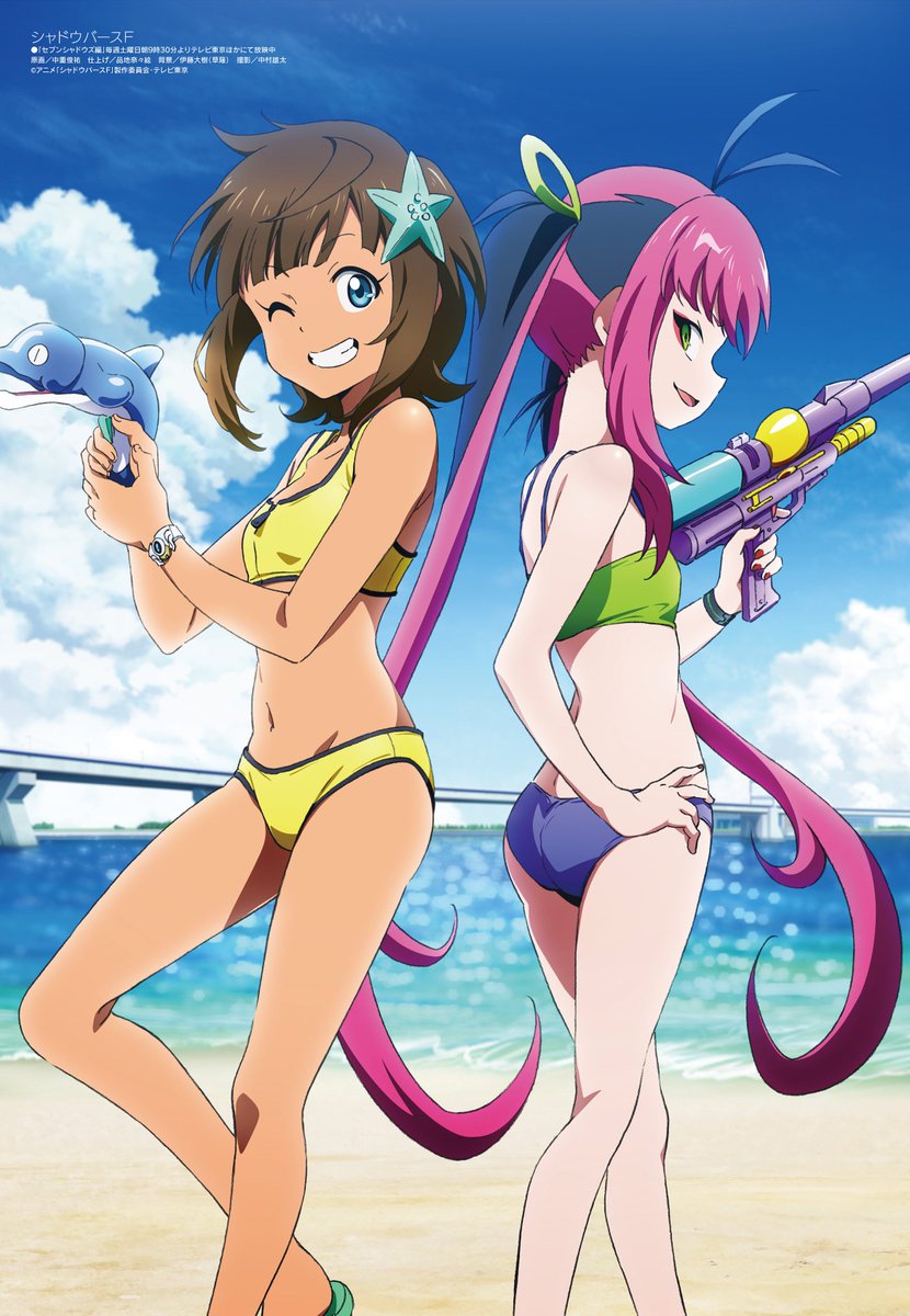 Goki_genyou12's tweet image. Ilustración de los personajes Ren y Hina (Shadowverse Flame: Seven Shadows-hen) de la edición de Noviembre de la revista Megami Magazine.
#ShadowverseFlame