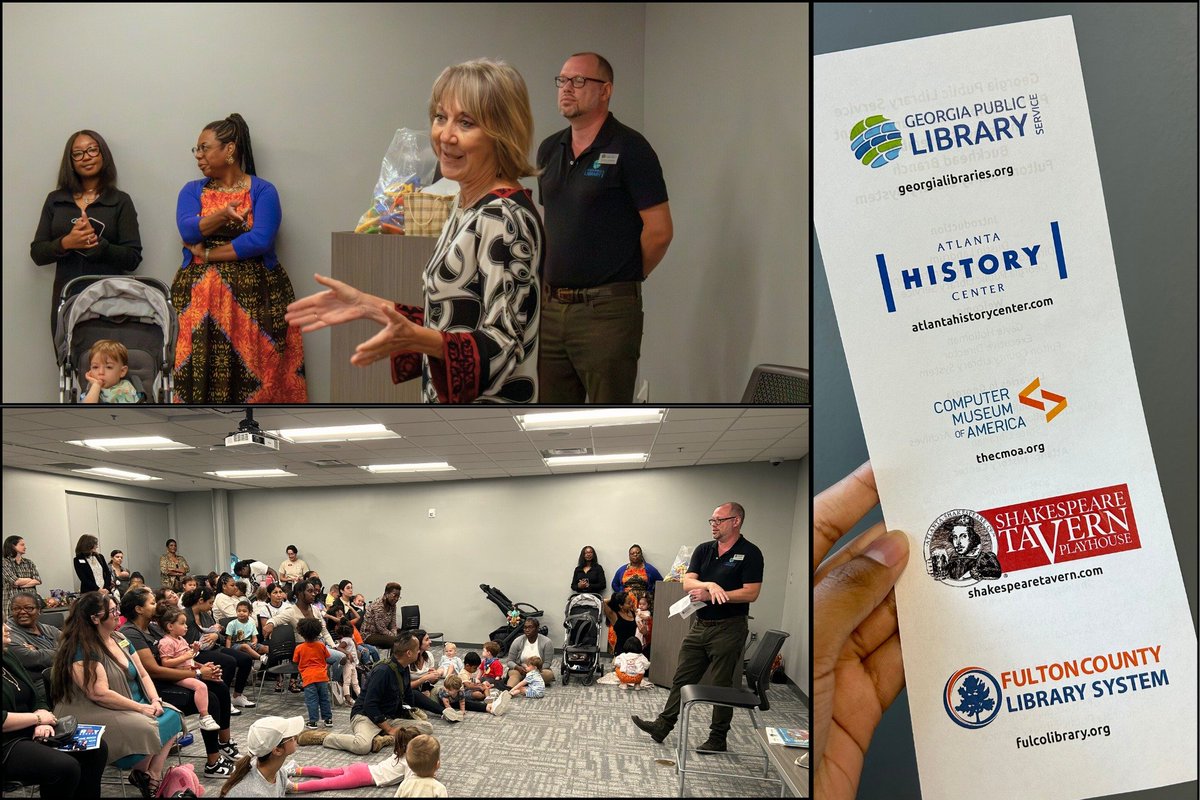Loved kicking off some amazing new partnerships today!  Library users can check out passes to the Atlanta History Center, the Computer Museum of America, and the Shakespeare Tavern. #GeorgiaLibraries