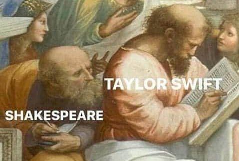 repgifs's tweet photo. taylor swift poderia escrever romeu e julieta, porém shakespeare jamais escreveria “the lakes” https://t.co/5rnbCBYZNK