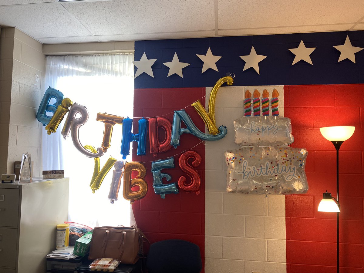 When <a href="/TraciSalazar_/">Traci Salazar</a>  decorates your classroom for your birthday…what a great day! I felt very special today thanks to my team and co-workers! You guys are the best!!