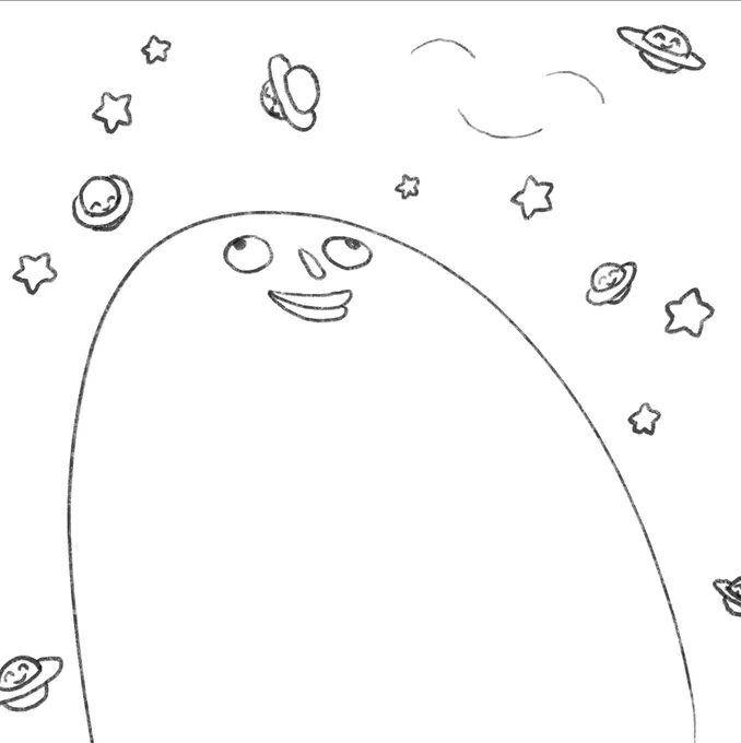 いろんな知識や技を身につければ
そりゃ絵は上手くなるだろうけど
たまには頭空っぽにして
描きたいものを描きたい時に
描きたい様にぼーっと描いて
「たのしーーー⤴︎⤴︎」
っておじかんもつくろぉへぁ 