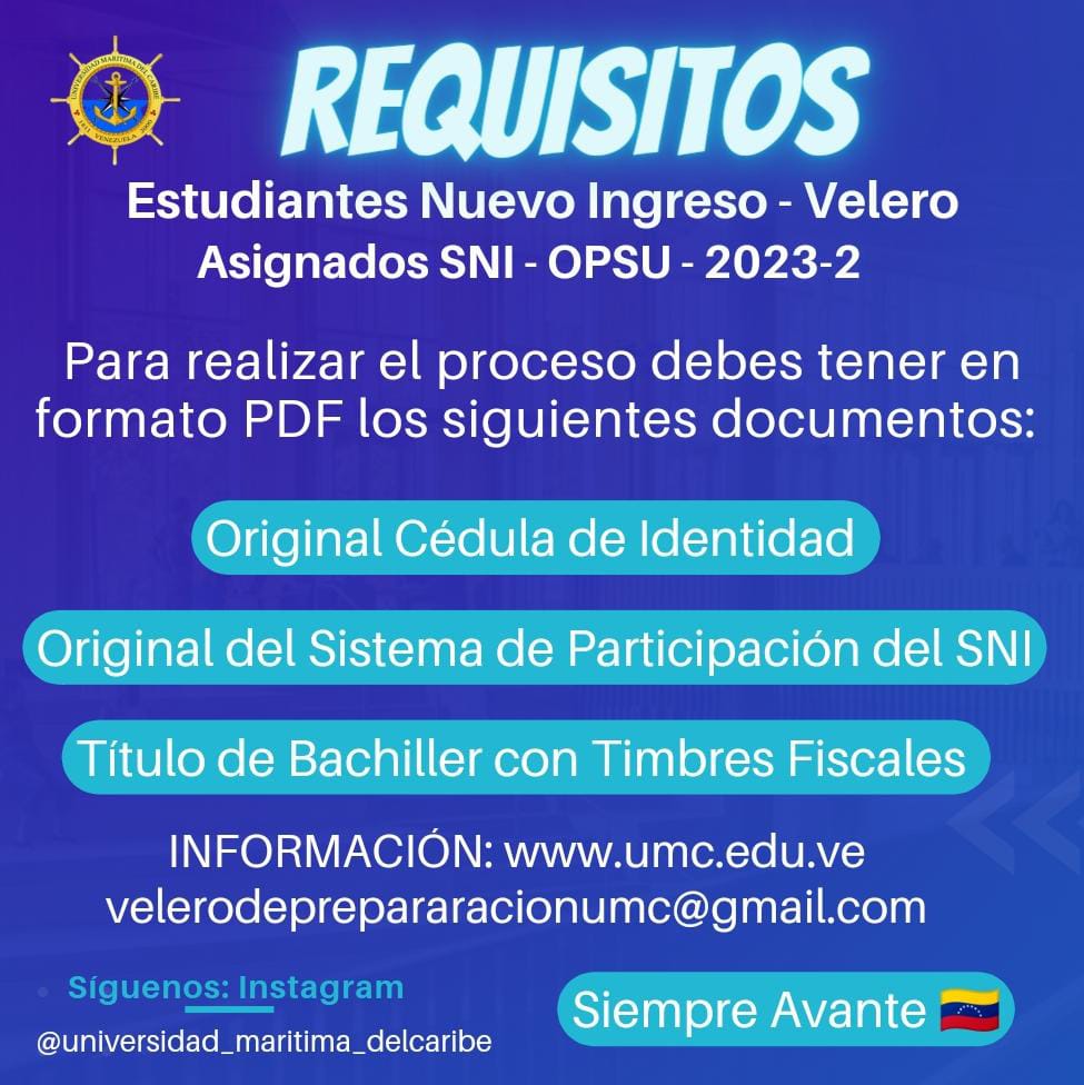 Universidad Marítima del Caribe ⚓🇻🇪 tweet media