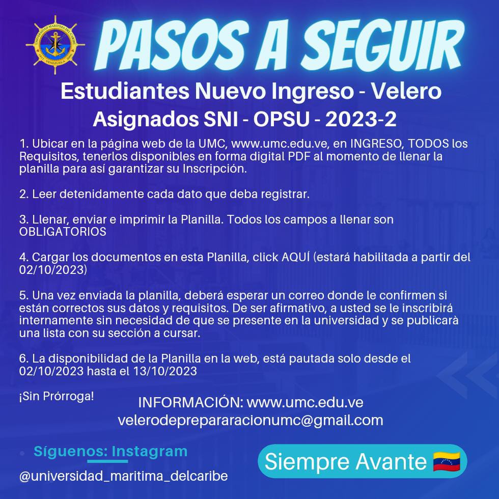 Universidad Marítima del Caribe ⚓🇻🇪 tweet media