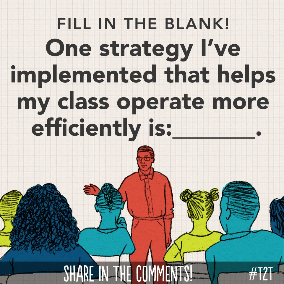 teacher2teacher's tweet photo. Do you have a tip that makes your class run more smoothly? 

#TeacherTwitter https://t.co/8BGhWBwysz