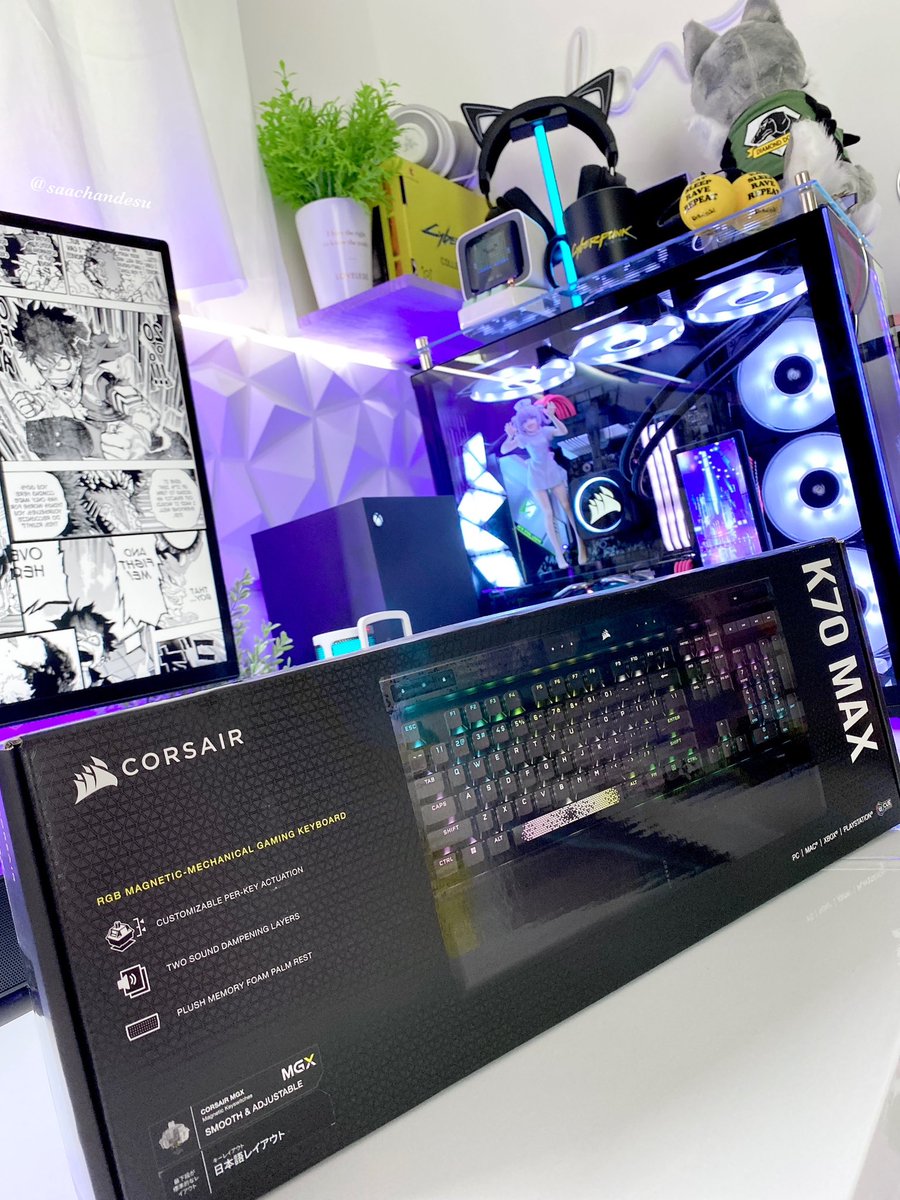 saachandesu_u_'s tweet photo. ((•̤ᗜ•̤ॢ)✲*｡ﾜｧ〜♥︎
めちゃくちゃかっこいいんですけど...
#corsair
#K70MAX https://t.co/T25tP2RF1P