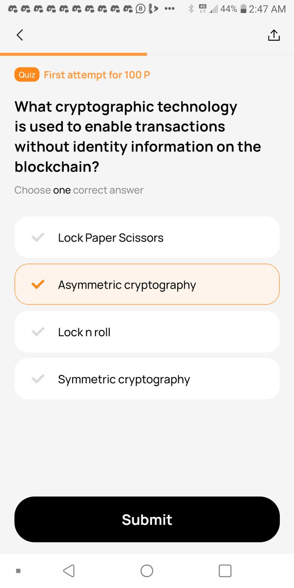 nfonuoha's tweet photo. 29/09/2023
GM
OVER PROTOCOL QUIZ FOR TODAY:

Q:What cryptographic technology is used to enable transactions without identity information on the blockchain? (@overprotocol) 

Answer:Asymmetric cryptography

Follow @nfonuoha for more
@tipcoineth $tip 
@sipcoineth $sip https://t.co/acvyPdZaQi