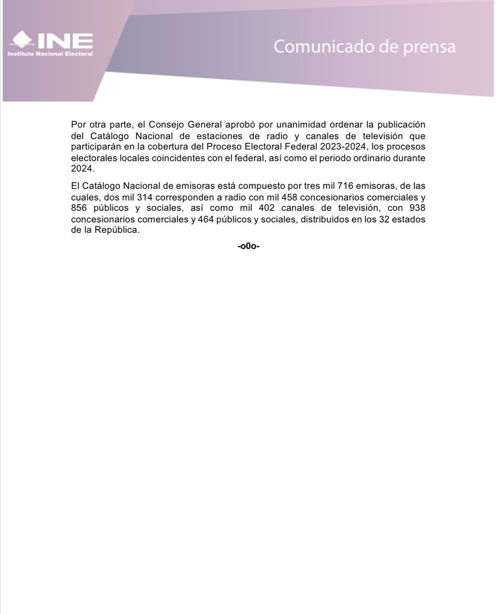 INEMexico's tweet photo. #BoletínINE ✍🏻 | Aprueba @INEMexico instructivo que deberán observar los partidos políticos para formar coaliciones en el PEF 2023-2024. https://t.co/ZHGCvx8ect https://t.co/JTD9LaDkaT