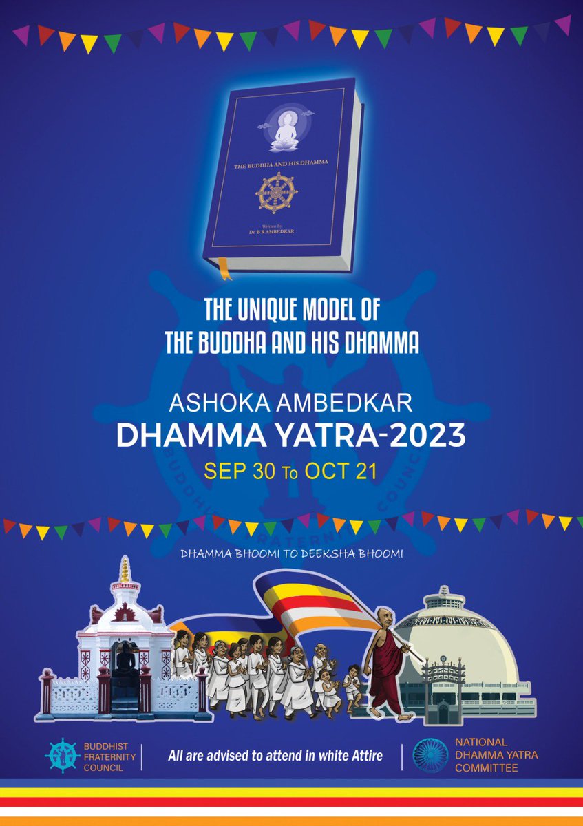 surajyengde's tweet photo. coming to the Dhamma Bhoomi — Kerala to participate in the inauguration of the first-ever “Ashoka-Ambedkar Dhamma Rally”.

the caravan passes through 6 states—Kerala, TN, AP, Telangana, Karnataka, Maharashtra for 22 days.

@BharathiPrabu5 @DalitCulture @BFCmovement https://t.co/A41dHuGyw0