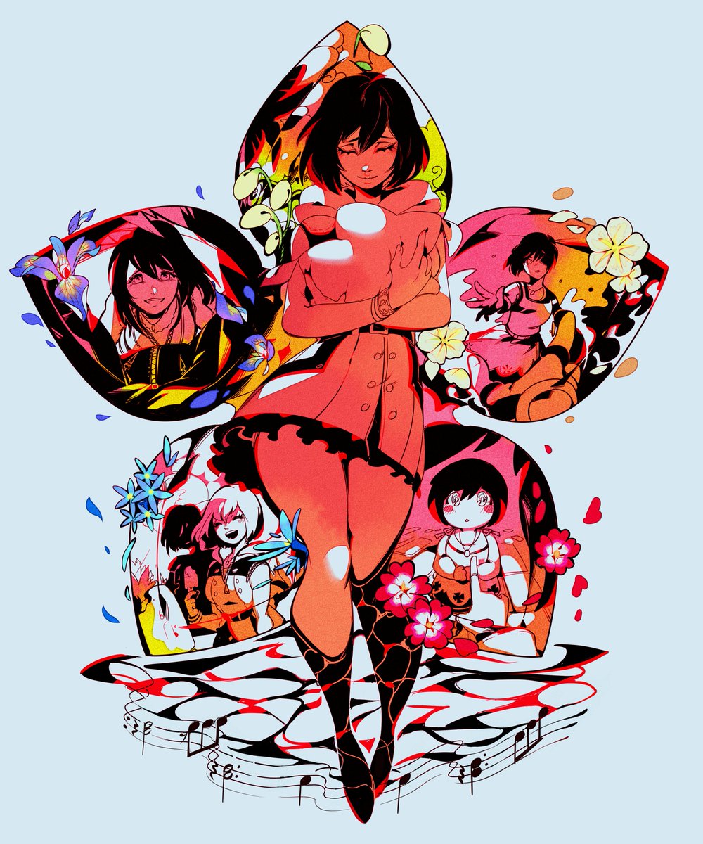 NemiruTami's tweet photo. My totebag design for @kairizine ! I tried to capture some of my favorite moments of Kairi in each petal and flower https://t.co/33Ti5MX1KH