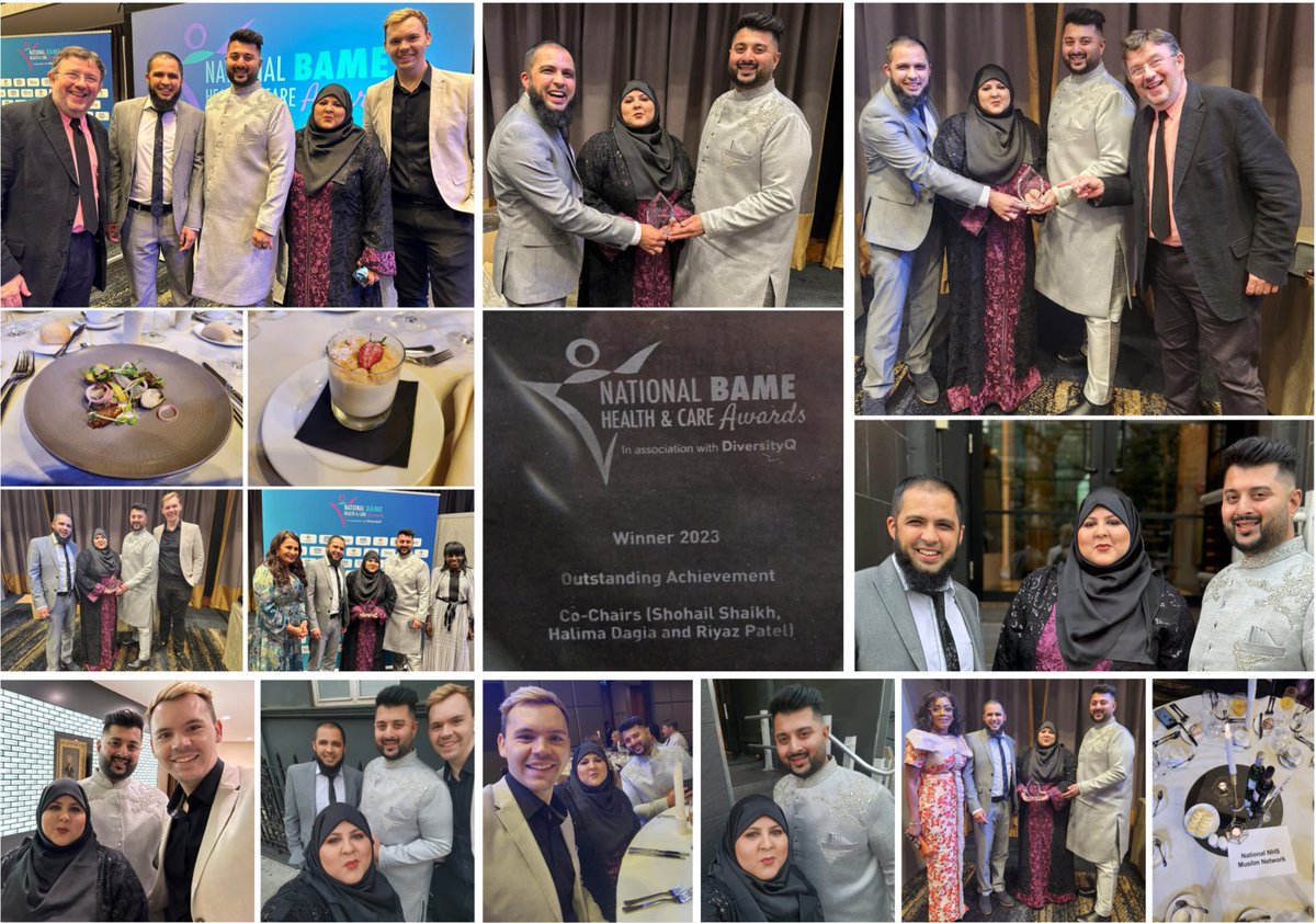 National NHS Muslim Network (@nhsmuslimnet) on Twitter photo OUR CO-CHAIRS WON! 🏆
<a href="/Shohail_Shaikh_/">Shohail Shaikh</a> <a href="/HalimaDagia/">Halima Dagia</a> & <a href="/riyaz_patel1/">Riyaz Patel</a> WON 'Outstanding contribution of the YEAR' at the National BAME Health and Care Awards!
<a href="/ChrisHopsonNHS/">Chris Hopson</a> <a href="/AmandaPritchard/">Amanda Pritchard</a> <a href="/BriceEm/">Em Wilkinson-Brice 💙</a> <a href="/danielelkeles/">Daniel Elkeles</a> @McGDamian <a href="/toskidoF/">Tosca Fairchild 💙</a> <a href="/cameron_pacey/">Cp</a> <a href="/kkaremo/">Kenye Karemo</a> OUR CO-CHAIRS WON! 🏆
<a href="/Shohail_Shaikh_/">Shohail Shaikh</a> <a href="/HalimaDagia/">Halima Dagia</a> & <a href="/riyaz_patel1/">Riyaz Patel</a> WON 'Outstanding contribution of the YEAR' at the National BAME Health and Care Awards!
<a href="/ChrisHopsonNHS/">Chris Hopson</a> <a href="/AmandaPritchard/">Amanda Pritchard</a> <a href="/BriceEm/">Em Wilkinson-Brice 💙</a> <a href="/danielelkeles/">Daniel Elkeles</a> @McGDamian <a href="/toskidoF/">Tosca Fairchild 💙</a> <a href="/cameron_pacey/">Cp</a> <a href="/kkaremo/">Kenye Karemo</a>