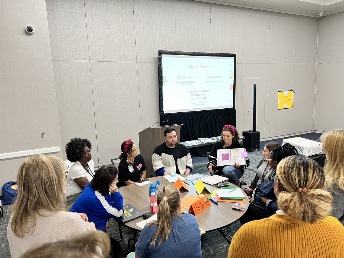 egoodcfisd's tweet photo. So proud of our very own @Smith_ELA_CCIS for presenting today a mini lesson on how the controlling idea is supported through text structure at the district CCIS meeting! Way to go Kayla!! #sabercatstrong @SmithPrincipal1 https://t.co/TOCfSpLwNQ