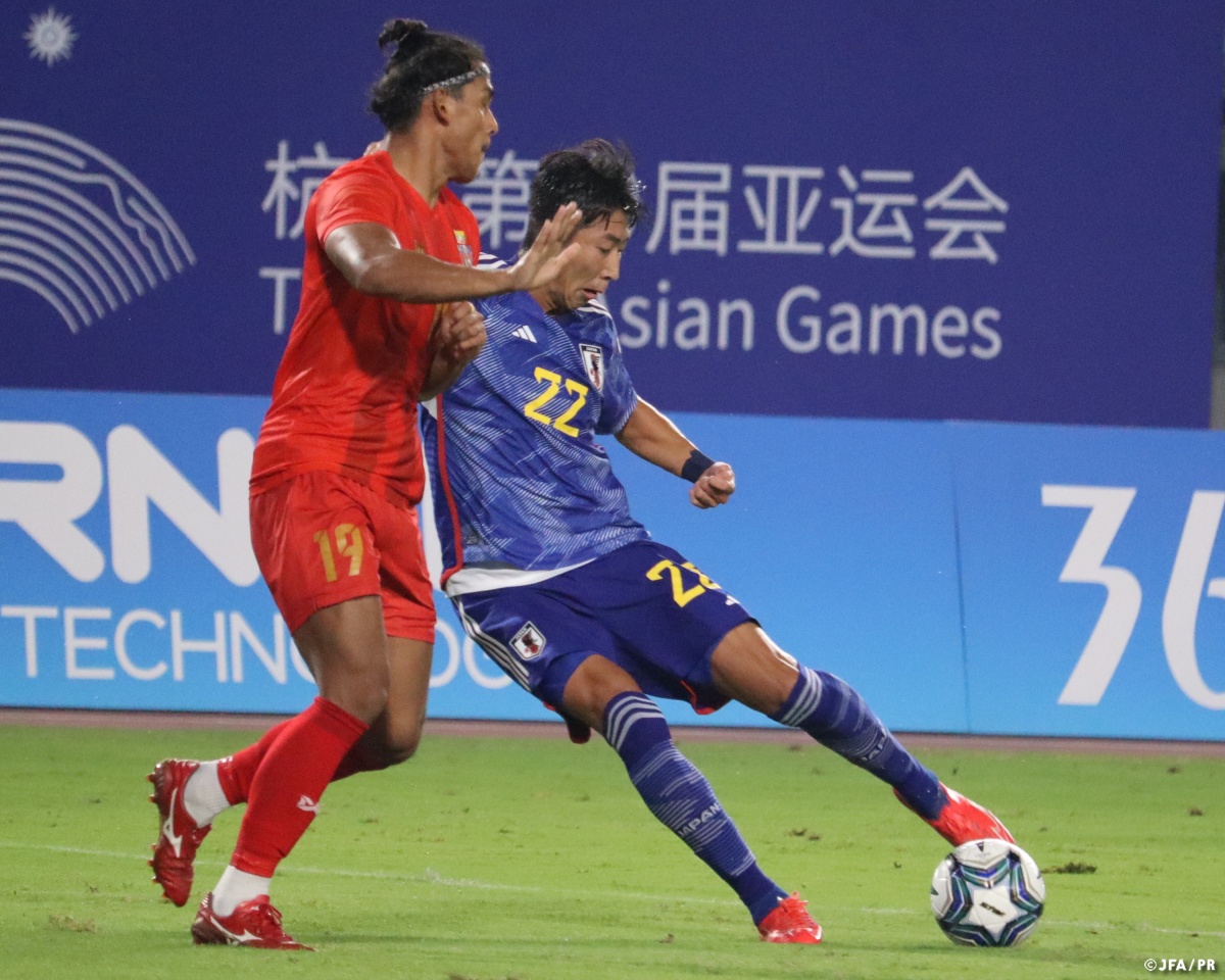 jfa_samuraiblue's tweet photo. 🔹U-22日本代表🔹

ミャンマーとのラウンド16は、
#鮎川峻 #佐藤恵允 がそれぞれ2ゴールを決めるなど、7-0で勝利✨
準々決勝へ進みます🔥

🏆第19回アジア競技大会(2022/杭州)
🔗https://t.co/pakDpNeICF

#AsianGames #夢への勇気を #U22日本代表
#jfa #daihyo #サッカー日本代表 https://t.co/5M046SoDW9