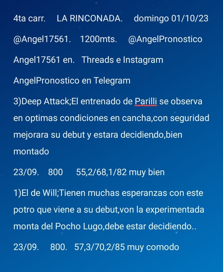 AngelPronostico's tweet photo. La cuarta dominical https://t.co/OlP1P1PLog