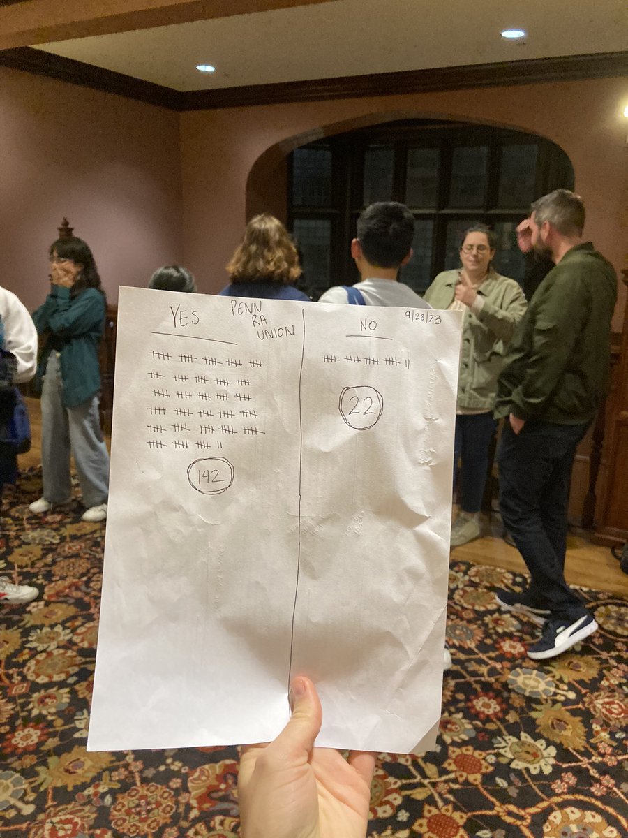 RAs at the University of Pennsylvania have defied all odds and won their union 142-22