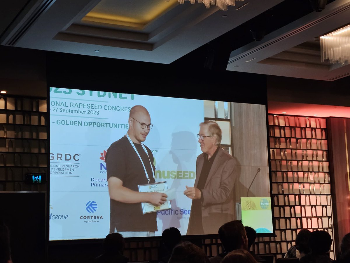 What a great time in Australia! First visiting our friends and collaborators <a href="/UQ_News/">UQ News</a> and then the <a href="/ircsydney2023/">16th International Rapeseed Conference 2023</a>. Great to see and talk to all of you! And then my poster was even awarded. Great! Looking forward to my next visit!