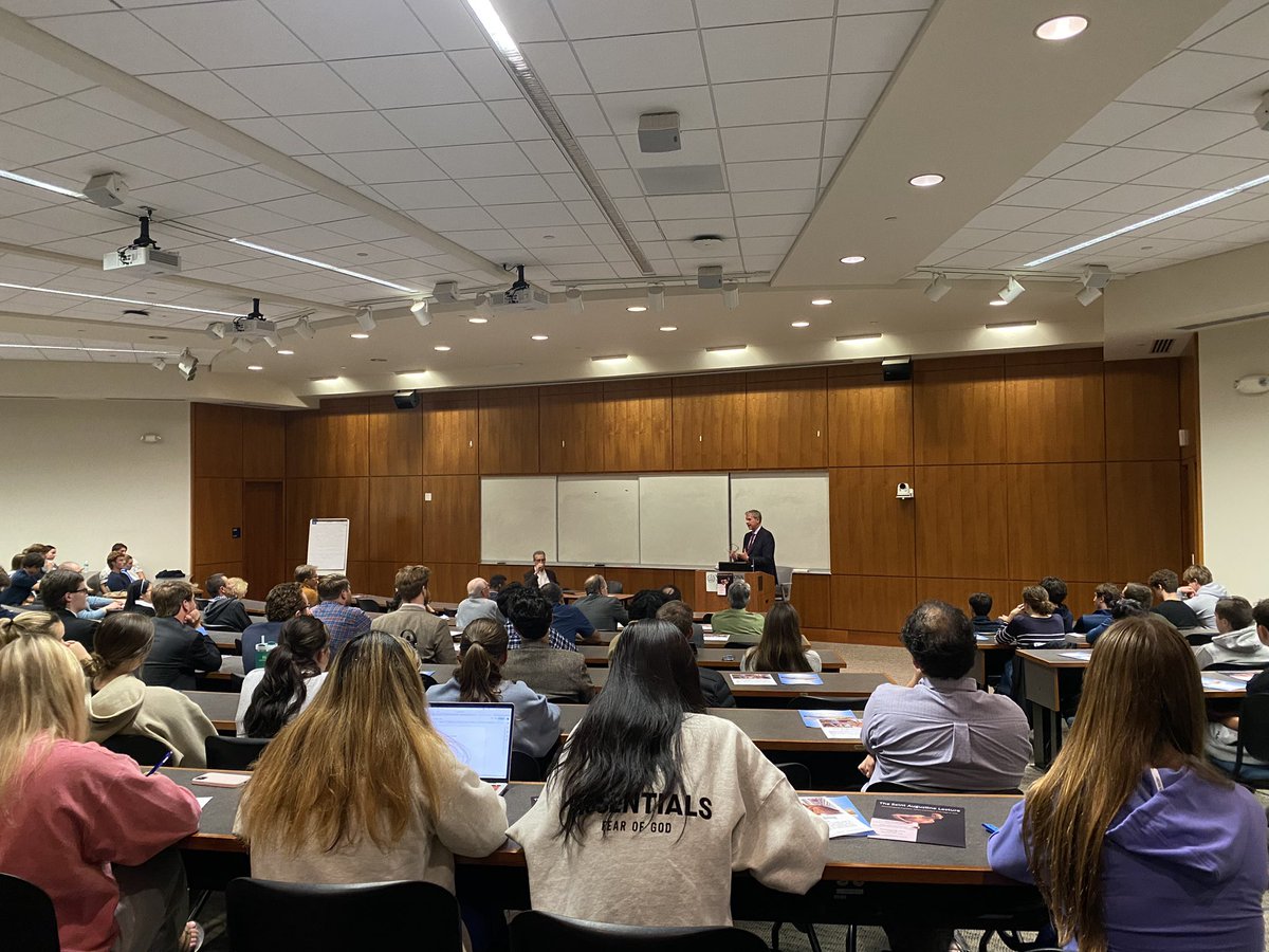 Packed house tonight at Villanova’s Saint Augustine Lecture for <a href="/EricSeanGregory/">Eric Gregory</a> on re-mythologizing politics, history, and the nations: